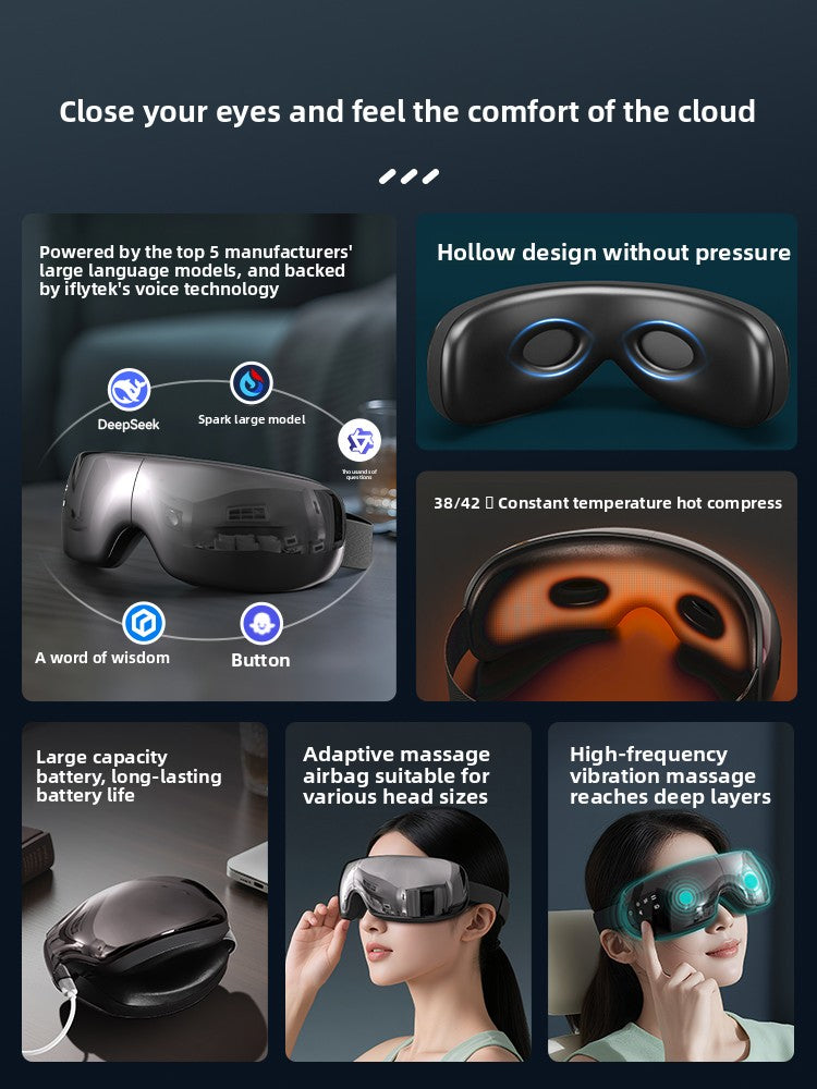 Heated Eye Massager with built in headphones
